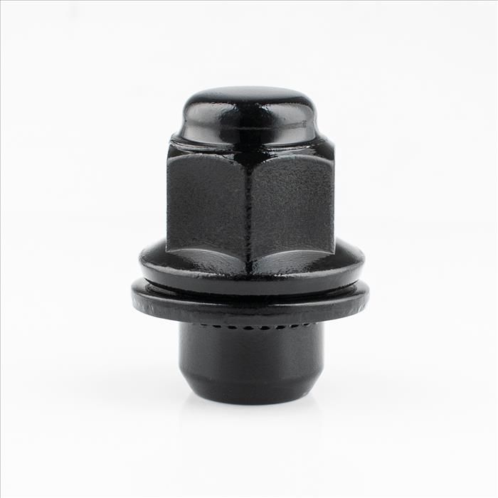 Black Medium Mag with Attached Washer - 13/16 Inch Hex Anodized Black